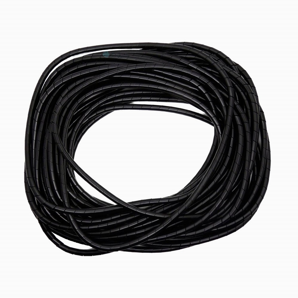 Amarra cables en espiral 1mt Negro